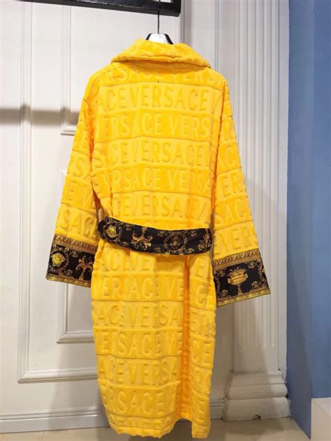 versace robe yellow|versace robe discount.